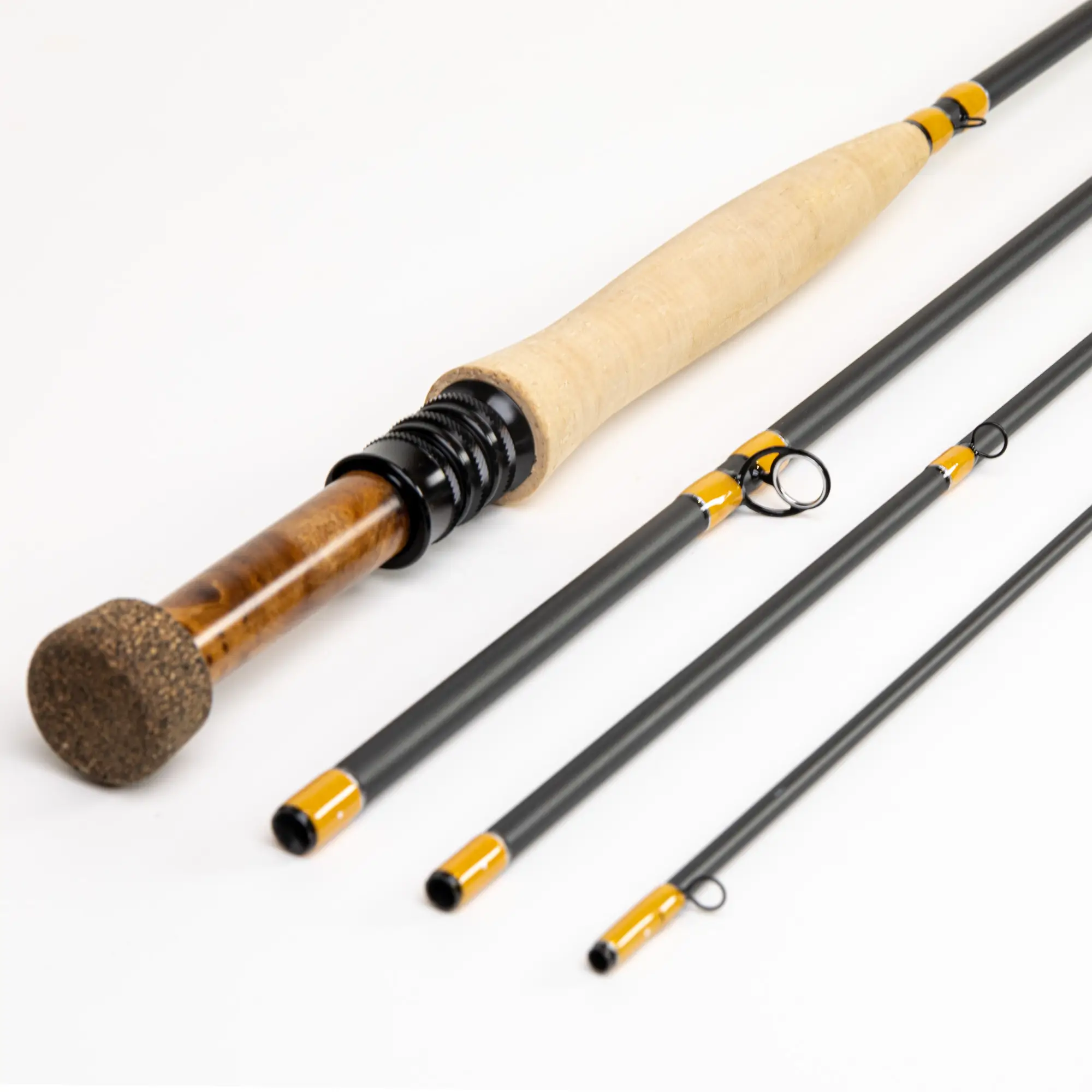 Dry fly fishing rod and reel setup for trout fishing